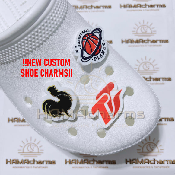 Custom Acrylic Croc Charms Customization Shoe Charms Business Logo Personal Design Pins Decoration