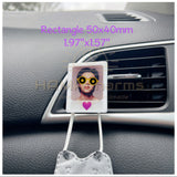 3-in-1 Personalized Car Air Vent Clip Polaroid Picture Frame/ Photo Car Air Clip/ Custom Photo Print/ Car Accessories/Car Mask Hanger&Magnet