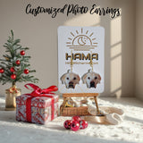 Personalized Photo Acrylic Earrings: Portrait, Dog, Cat, Pet Photo, Funny Photo, Sport Portrait, Head Cut Earrings, Sport Photo Earrings
