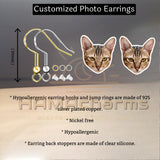 Personalized Photo Acrylic Earrings: Portrait, Dog, Cat, Pet Photo, Funny Photo, Sport Portrait, Head Cut Earrings, Sport Photo Earrings