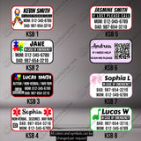 Customized Medical ID/Medical Alert/ Emergency/ Diabetic/ Medical alert/ Autism/Allergy Shoe-lace Charm / Shoe Charm with QR Code
