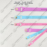 Custom Engraved Child Safety Silicone Bracelet Kid's ID Bracelet /If Lost Please Call/Kids Safety/ If Found Call/Emergency/Autism Awareness