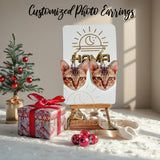 Personalized Photo Acrylic Earrings: Portrait, Dog, Cat, Pet Photo, Funny Photo, Sport Portrait, Head Cut Earrings, Sport Photo Earrings