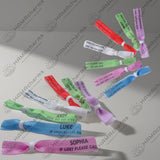 Adjustable-Custom Disposable Kid's ID Stretch Elastic Wristband:Emergency Contact,If Lost Please Call,Emergency Medical ID,Travel Kid's ID