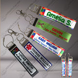 Custom Medical Alert Keychain Wristlet,Autism Awareness,Medical Alert,Emergency,Safety Kids,In Case of Emergency,If Lost Please Call Bag Tag