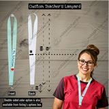 Customized Teacher's Lanyard, Personalized Student's Lanyard, Wristlet Keychain, School Staff Lanyard,Back to School, Teacher Student's gift