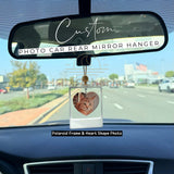 Custom Acrylic Polaroid Photo Car Rearview Mirror Ornament: Any Photo Car Hanger, Photo Car Ornament, Custom Photo Gift Car Decoration