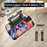 Custom Name Tag for Luggage Tag,Bag Tag,Carry On Suitcase Name Tag,One Sided or Double Sided Luggage Tag, Travel Accessories, Travel Gifts