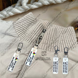 Custom Acrylic ID Zipper Tag,Kid and Adult Medical Id,Medical Alert,Emergency,If Lost Please Call Pin, Autism Awareness Zipper ID Tag