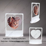 Custom Mini Acrylic Polaroid Photo Frame Display, Family Photo Frame, Photo Standee, Dog, Cat, Pet Photo Standee, Mini Polaroid Frame