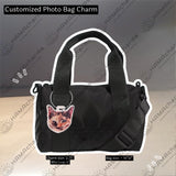 Custom Photo Bag Charm: Personalized Pet, Dog, Cat Face, Cut Out Photo, Any Photo, Custom Photo Bag Hanger, Custom Bag Charm