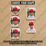 Custom Acrylic Sport Player Photo Car Ornament, Personalized Sport Team Photo Rear View Mirror Car Hanger, Customized Car Hanging Photo.