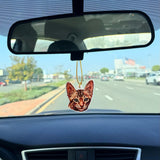 Custom Acrylic Car Photo Ornament: Photo Rear View Mirror Car Hanger, Cut Out Face Photo, Dog,Cat, Pet, Your Portrait, Car Hanger Decoration