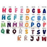 HANDMADE Custom Color Bubble Letters Alphabet Acrylic Shoe Charms - Initial Shoe Charms - Custom Alphabet Shoe Charms