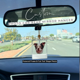 Custom Acrylic Polaroid Photo Car Rearview Mirror Ornament: Any Photo Car Hanger, Photo Car Ornament, Custom Photo Gift Car Decoration