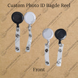 Custom Acrylic Photo Face Badge Reel: Personalized Pet ID Card Holder, Your Portrait Photo ID Badge Reel