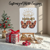 Personalized Photo Acrylic Earrings: Portrait, Dog, Cat, Pet Photo, Funny Photo, Sport Portrait, Head Cut Earrings, Sport Photo Earrings