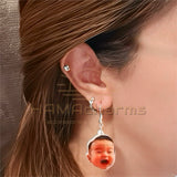 Personalized Photo Acrylic Earrings: Portrait, Dog, Cat, Pet Photo, Funny Photo, Sport Portrait, Head Cut Earrings, Sport Photo Earrings