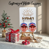 Personalized Photo Acrylic Earrings: Portrait, Dog, Cat, Pet Photo, Funny Photo, Sport Portrait, Head Cut Earrings, Sport Photo Earrings