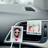 3-in-1 Personalized Car Air Vent Clip Polaroid Picture Frame/ Photo Car Air Clip/ Custom Photo Print/ Car Accessories/Car Mask Hanger&Magnet