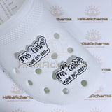 Acrylic Customized Groom and Bride Shoe Charms / Wedding Date/ Mr & Mrs Wedding Shoe Charms / SET OF 2 PCS