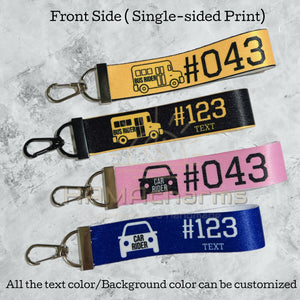 Personalized Bus Rider Bag Tag, Car Rider Bag Tag, Bus Rider Keychain, Back to School, Bus Rider Backpack Tag, Bus Rider Backpack Keychain (Copy)