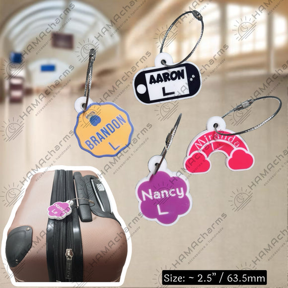 Customized Double Sided Carry-On Luggage Travel Bag Name Address Tag, Luggage Bag Name Tag, Customized Travel Bag Name Address Tag.
