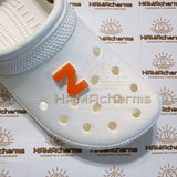 HANDMADE Custom Color Bubble Letters Alphabet Acrylic Shoe Charms - Initial Shoe Charms - Custom Alphabet Shoe Charms
