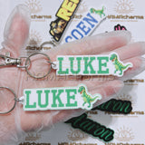 Customized Name Tag Keychain with Name and Info / Sports Bag Tag/ Bag Name Tag/ Water bottle Name Tag/ Backpack Name Tag for Kids...