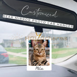 Custom Polaroid or Cut Out Photo Ornament: Acrylic Christmas Tree Ornament or Car Hanger