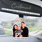Custom Polaroid or Cut Out Photo Ornament: Acrylic Christmas Tree Ornament or Car Hanger
