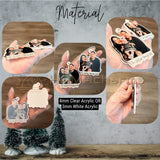 Custom Polaroid or Cut Out Photo Ornament: Acrylic Christmas Tree Ornament or Car Hanger