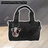 Custom Photo Bag Charm: Personalized Pet, Dog, Cat Face, Cut Out Photo, Any Photo, Custom Photo Bag Hanger, Custom Bag Charm
