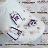 Customized Jersey Shoe Charm/ Customized Your NAME/Player Number/Team Name and #/Your Team Logo/Baseball/Basketball/Football...