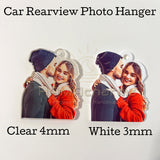 Custom Memorial Car Photo Ornament, Memorial Pet Photo Hanger,Angel Wings/Infant Loss/Child Loss/Remembrance/In Loving Memory Photo Ornamen