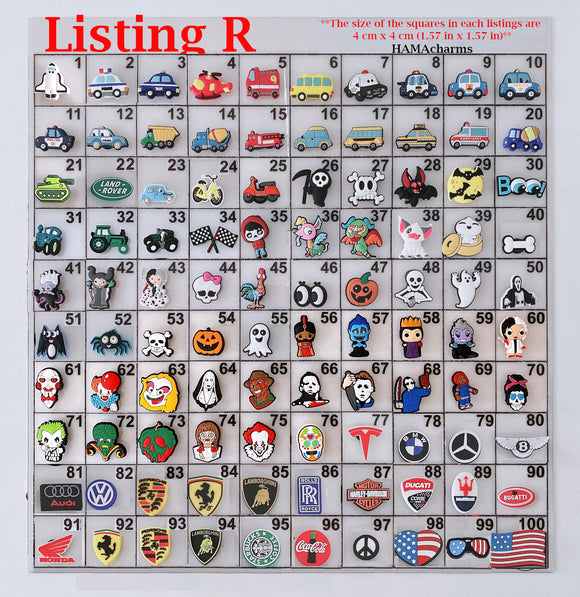 LISTING R